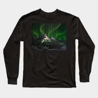 Green Northern Lights Long Sleeve T-Shirt